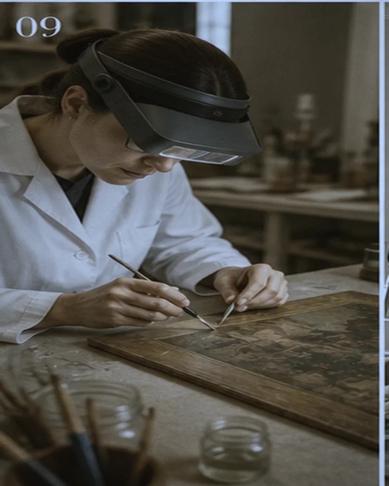 Restauration et conservation d'une pièce