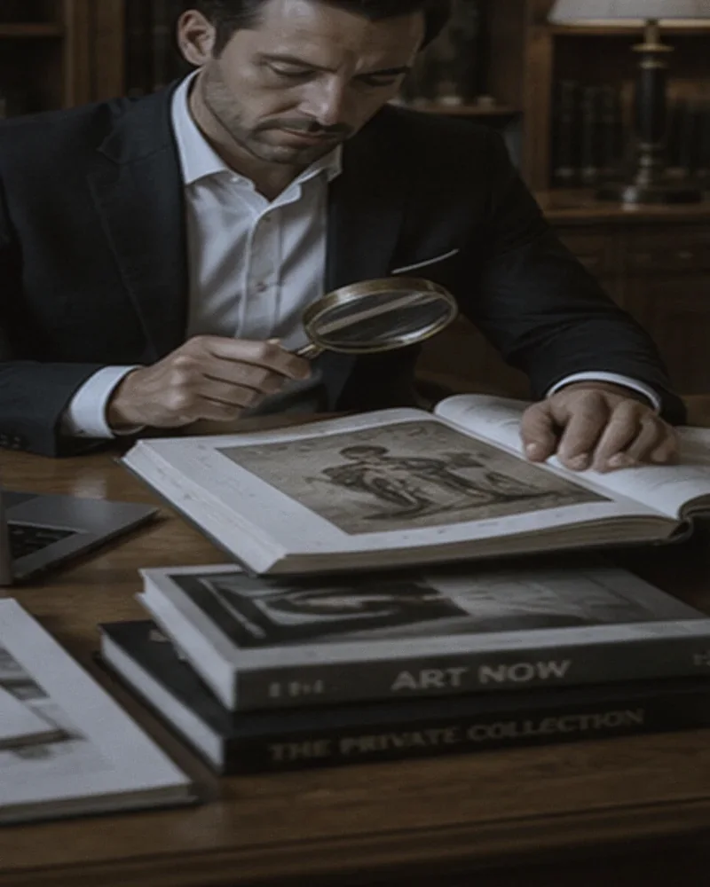 Recherche d'une œuvre d'art pour le client