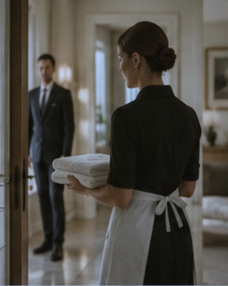 Household staff at a private home